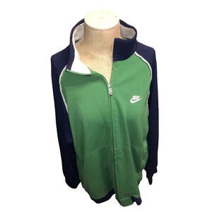 Vintage Nike Retro Blue  Green Full Zip Jacket Men Size L EUC Y2K
